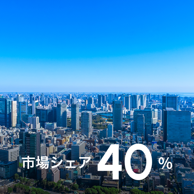 市場シェア40％
